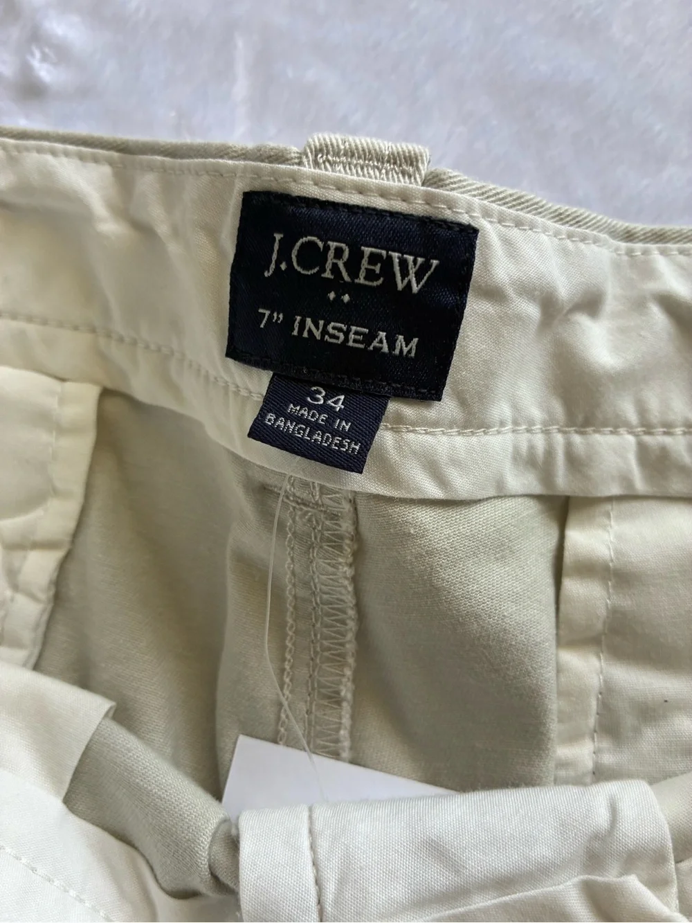 J. Crew Light Blue Micro-Pattern Button-Down with White Shorts
